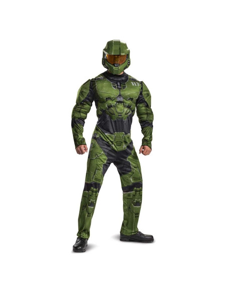 Disfraz oficial Halo Master Chief adulto XL con casco y armadura