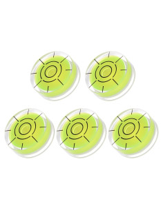5 Niveles de Burbuja Redondos 32mm Kozelo - Herramientas de Nivelación