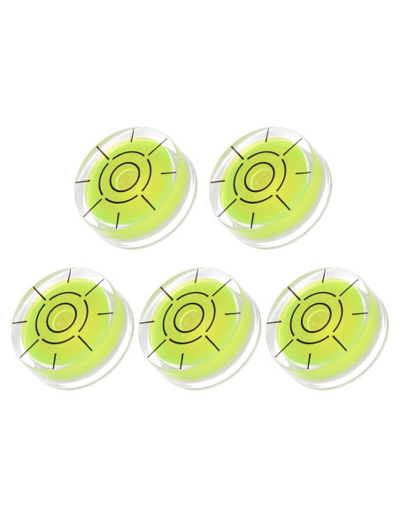 5 Niveles de Burbuja Redondos 32mm Kozelo - Herramientas de Nivelación