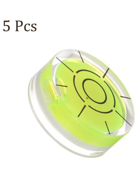 5 Niveles de Burbuja Redondos 32mm Kozelo - Herramientas de Nivelación