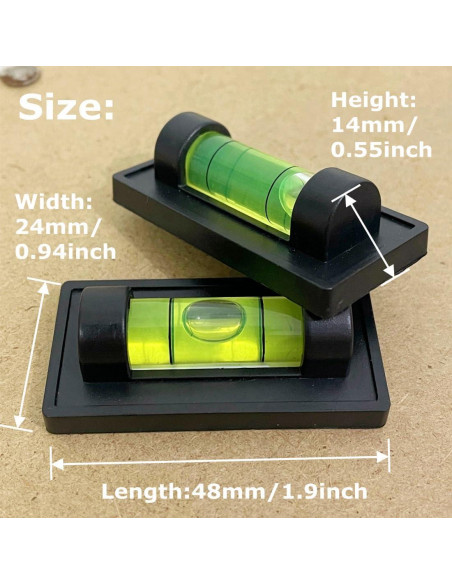 5 Niveles de Burbuja Magnéticos LAIESYA para Caravana y Camping