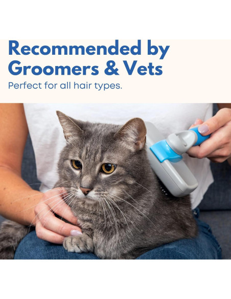 Cepillo Autolimpiante para Perros y Gatos Freshly Bailey - Pelo Medio a Largo