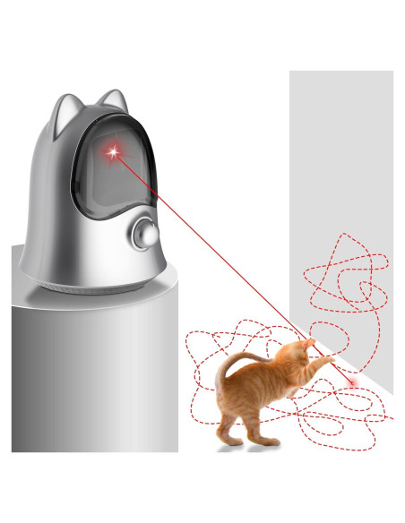 Juguete de láser para gatos Muhhiba, automático y recargable Juguete de láser para gatos Muhhiba, automático y recargable
