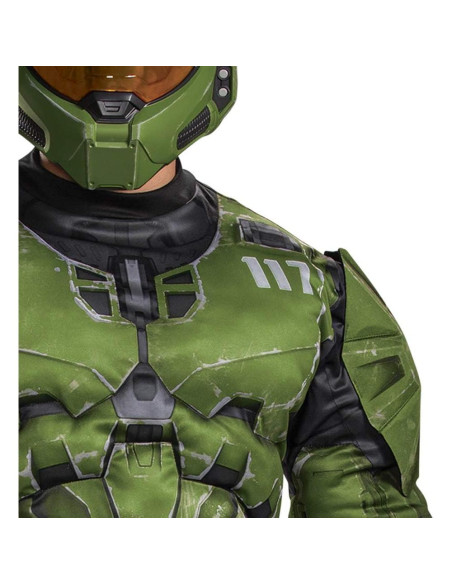 Disfraz oficial Halo Master Chief adulto XL con casco y armadura