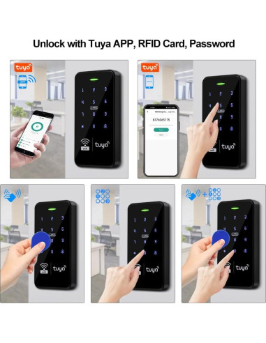 Teclado de Control de Acceso WiFi Tuya RFID Impermeable IP68