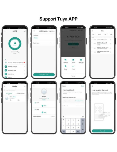 Teclado de Control de Acceso WiFi Tuya RFID Impermeable IP68