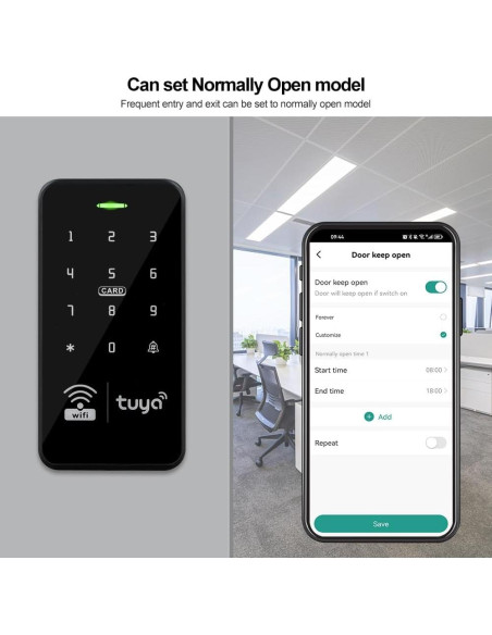 Teclado de Control de Acceso WiFi Tuya RFID Impermeable IP68