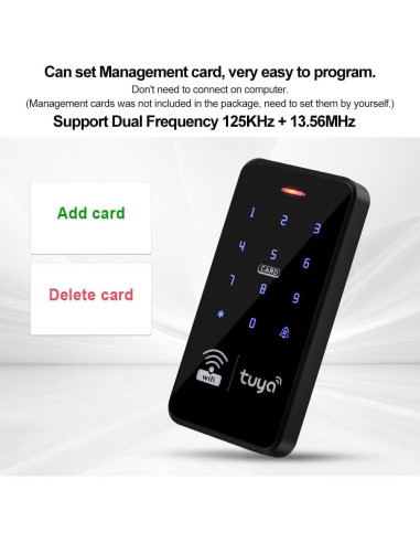 Teclado de Control de Acceso WiFi Tuya RFID Impermeable IP68