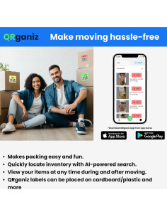 Etiquetas QRganiz Smart - 12 Etiquetas Escaneables para Almacenamiento 2