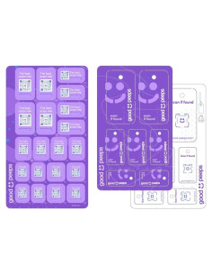 20 Pegatinas y Etiquetas QR Buenas Personas - Púrpura