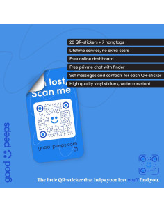 20 Pegatinas y Etiquetas QR Buenas Personas - Púrpura 2