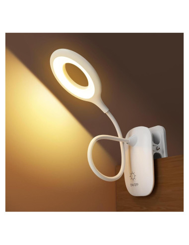 Luz de Lectura Clip On GCDFGV Recargable USB 5W Regulable