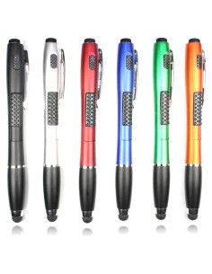 Bolígrafo Táctil Multifuncional 3-en-1 DuraForcity con Linterna LED