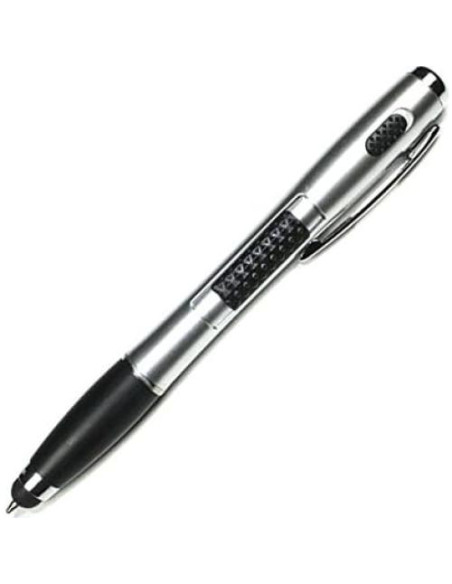 Bolígrafo Táctil Multifuncional 3-en-1 DuraForcity con Linterna LED