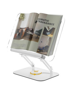 Soporte de Libro Ajustable Guntsous con Base Rotativa 360