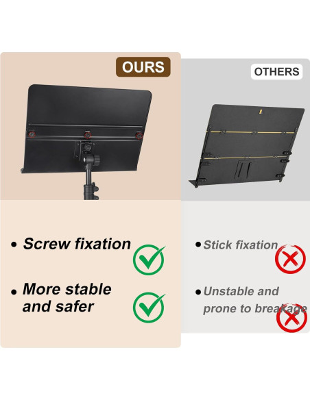 Atril de Música Plegable GrowDaily Ajustable 73-137 cm Negro