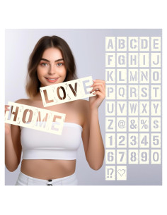 Juego de Plantillas Reutilizables Sokoro 42 Piezas 3 Pulgadas