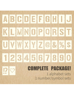 Juego de Plantillas Reutilizables Sokoro 42 Piezas 3 Pulgadas 2