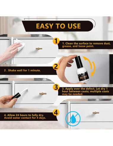 Pintura de Retoque Blanca Meuvcol 44.36 ml Acabado Mate