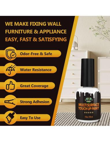 Pintura de Retoque Blanca Meuvcol 44.36 ml Acabado Mate