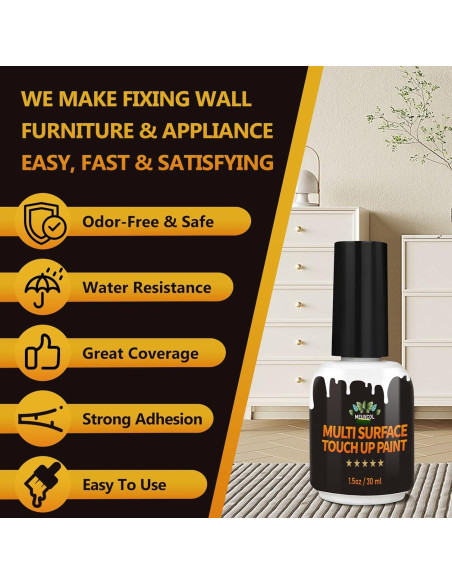 Pintura de Retoque Blanca Meuvcol 44.36 ml Acabado Mate