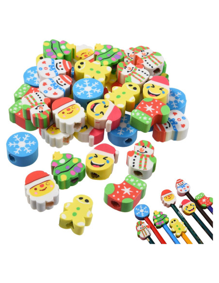 42 Borradores de Lápiz de Navidad DOMG - Multicolor 3D