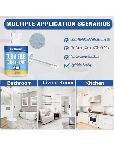 Pintura para Baños Kallteren 44.36 ml Blanco Brillante