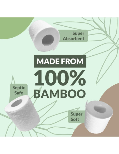 Papel Higiénico de Bambú Reli - 12 Rollos Jumbo 2 Capas