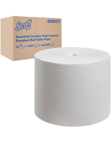 Papel Higiénico Scott Esencial Sin Núcleo 36 Rollos 2-Capas