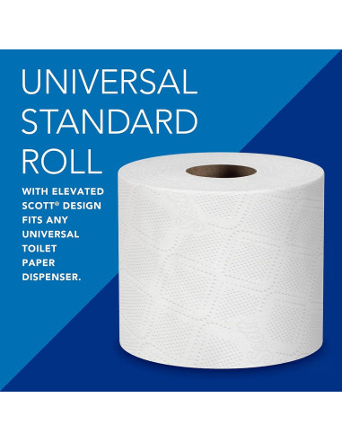 Papel Higiénico Scott Profesional 2 Capas Blanco 80 Rollos