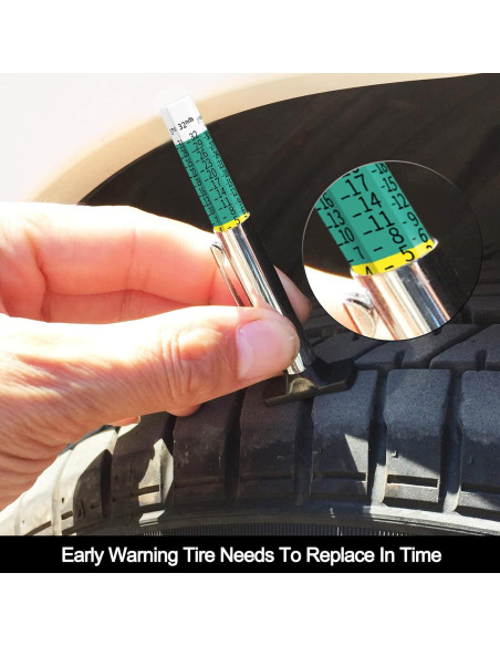 Medidor de Profundidad y Presión de Neumáticos GODESON Medidor de Profundidad y Presión de Neumáticos GODESON