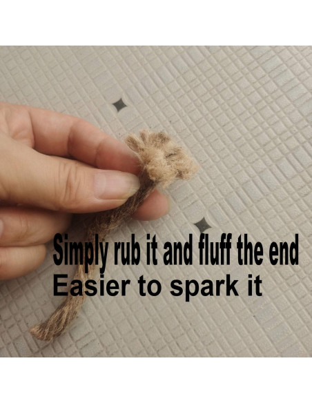 Cuerda de Yesca Natural Aipuya para Iniciar Fuego - 12 Unidades