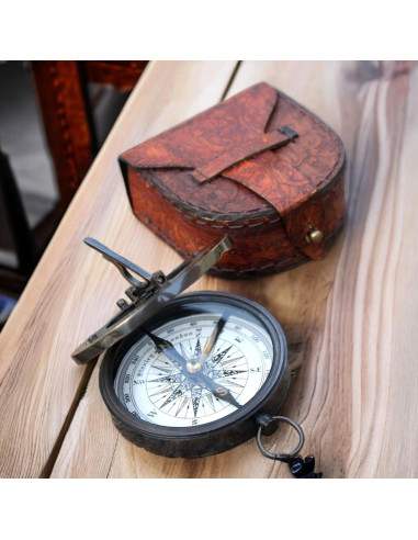 Brújula Náutica de Bronce Marine Collection Mart 7.62 cm