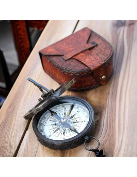 Brújula Náutica de Bronce Marine Collection Mart 7.62 cm