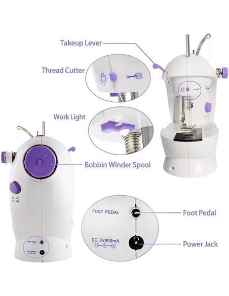 Máquina de Coser Profesional para Principiantes con Accesorios
