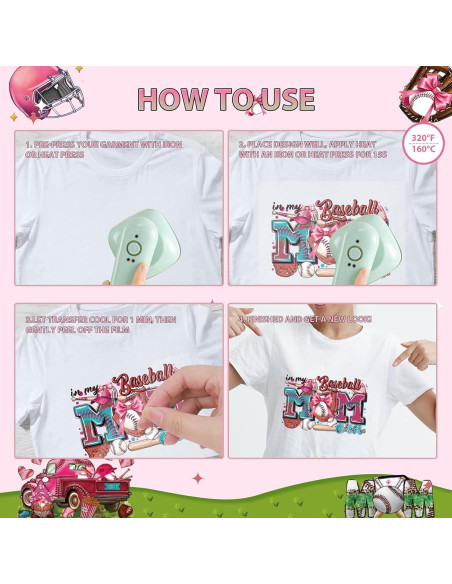 Transferencias de Calor Falueqg - 12 Piezas para Camisetas