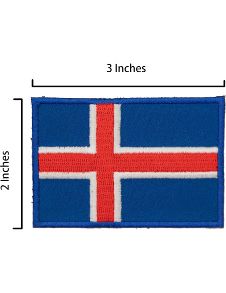 Kit Parche y Pin Bandera Islandia A-ONE - 2 Piezas