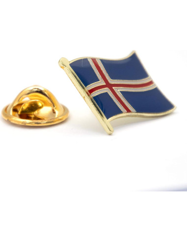 Kit Parche y Pin Bandera Islandia A-ONE - 2 Piezas