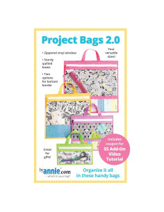 Patrón de Bolsas de Proyecto By Annie 2.0 - 4 Tamaños
