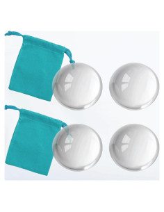 Sujetapapeles de Cristal Bluwtpoclan 4 Pcs 4.8 cm Aumentadores