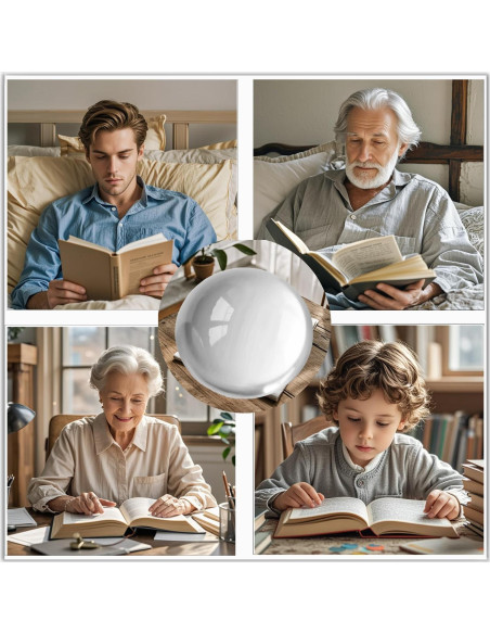 Sujetapapeles de Cristal Bluwtpoclan 4 Pcs 4.8 cm Aumentadores