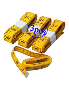 Cinta Métrica BSLINO 3pcs 300cm Fibra de Vidrio Doble Escala