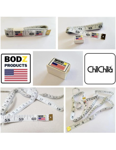 Cinta Métrica Corporal BODZ Ultra Flexible 150cm Doble Escala 2