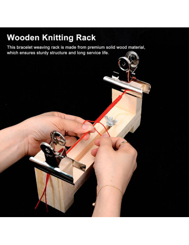 Telar de Tejer de Madera Kuuleyn Ajustable 23-36 cm DIY