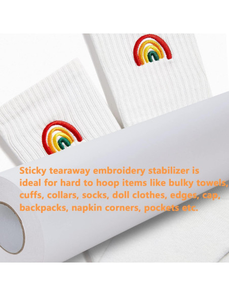 Estabilizador de Bordado Autoadhesivo New Brothread 30.48x27.43m