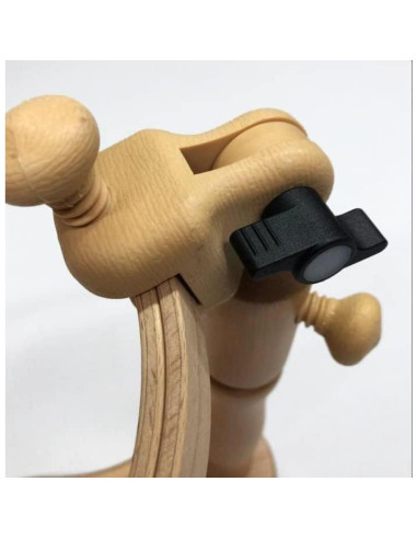 Soporte de Bordado Ajustable NURGE 190-1 Madera Natural