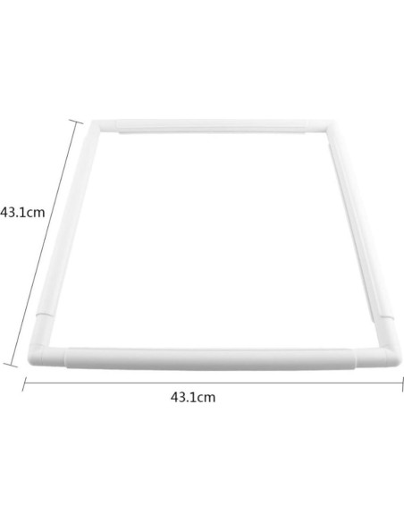 Marco de Bordado Cuadrado ZKer 43x43 cm para Punto de Cruz
