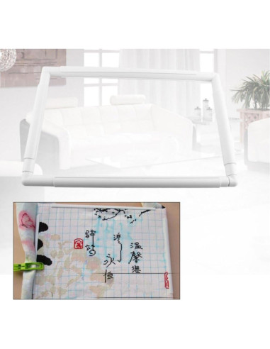 Marco de Bordado Cuadrado ZKer 43x43 cm para Punto de Cruz