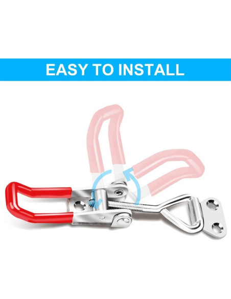 6 Abrazaderas de Palanca Toggle Vicuna R 4001 Ajustables 150kg
