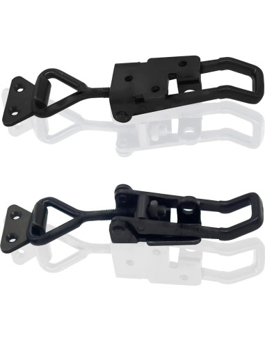 4 Pestillos de Palanca Ajustables EVANCENT 1320lbs Metal Negro